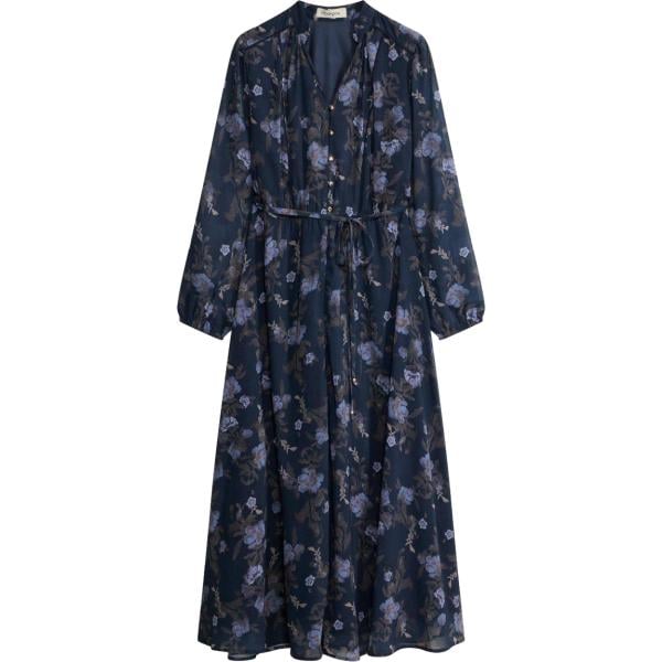 Vestito chemisier da donna in blu scuro chiffon bonprix