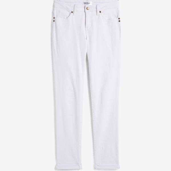 jeans dritti bonprix bianco
