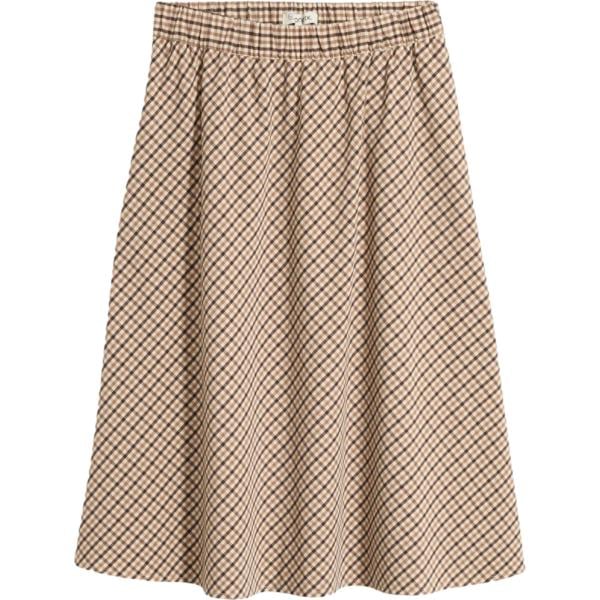 Gonna longuette da donna in beige sabbia a quadri bonprix bonprix