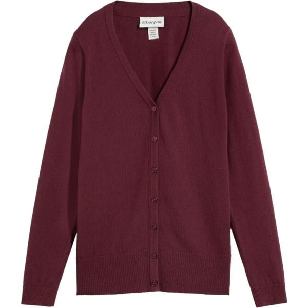 Cardigan da donna in marrone scuro in lana bonprix