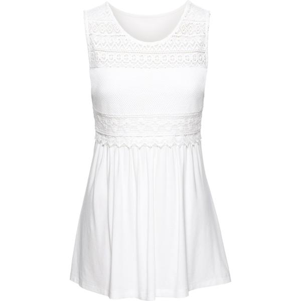 top bonprix bianco