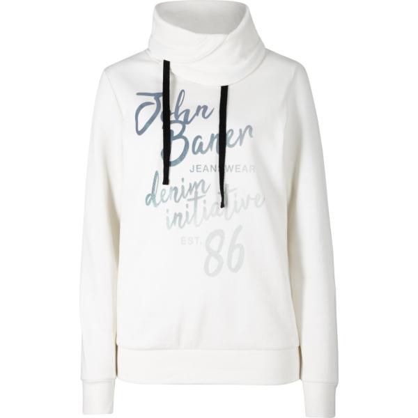 felpe John Baner JEANSWEAR bianco con stampe