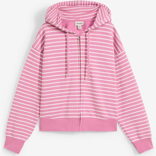 felpe con cappuccio bonprix rosa