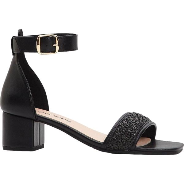 sandali col tacco bonprix nero