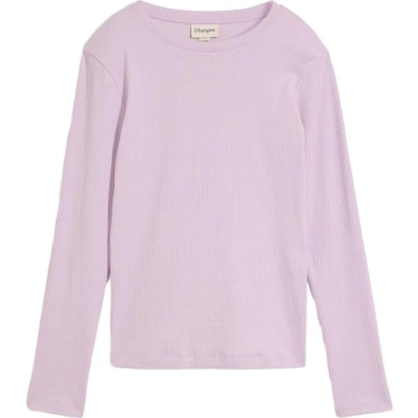 T-shirt da donna in viola scuro a maniche lunghe bonprix bonprix