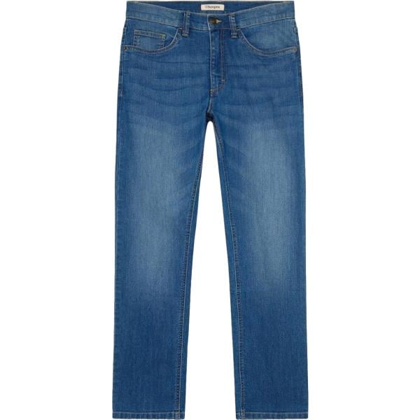 Jeans dritti da uomo in blu medio in denim bonprix