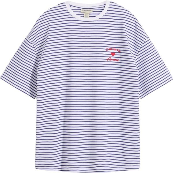 t-shirt bonprix bianco a righe