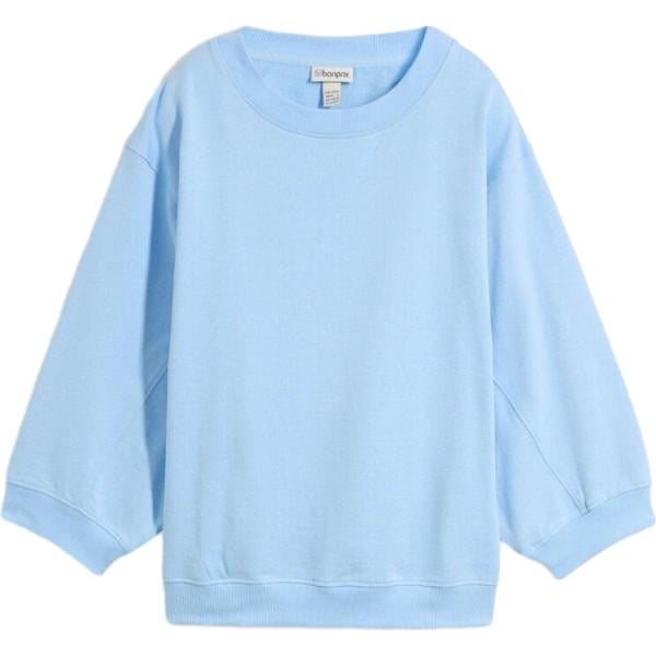 Felpa da donna oversize in azzurro bonprix