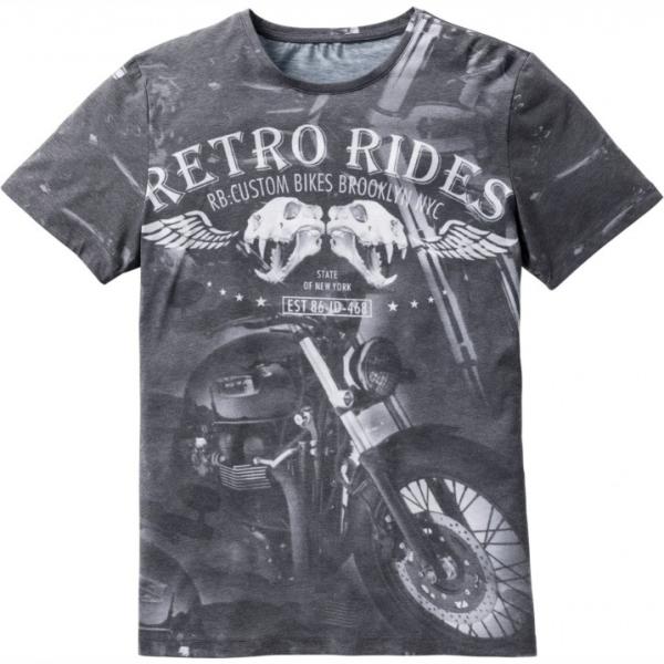 t-shirt Rainbow grigio con stampe