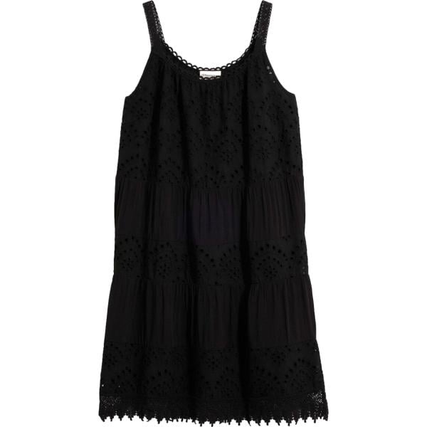 Vestito da donna in nero pece con pizzo con spalline bonprix bonprix