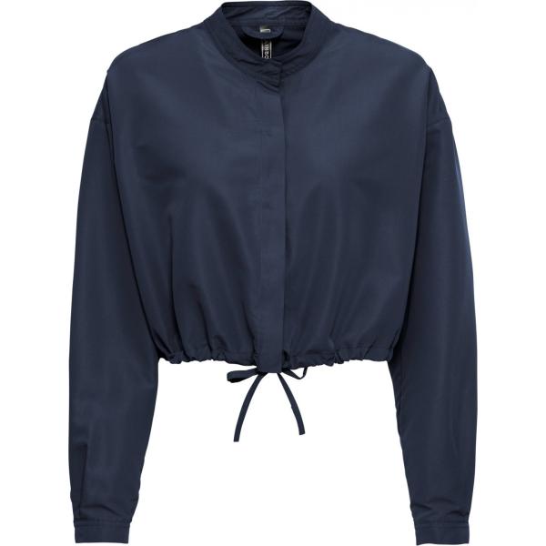 Giubbotto oversize con bottoni blu Rainbow blu