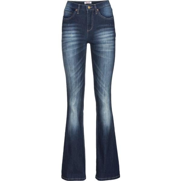 jeans bootcut bonprix blu