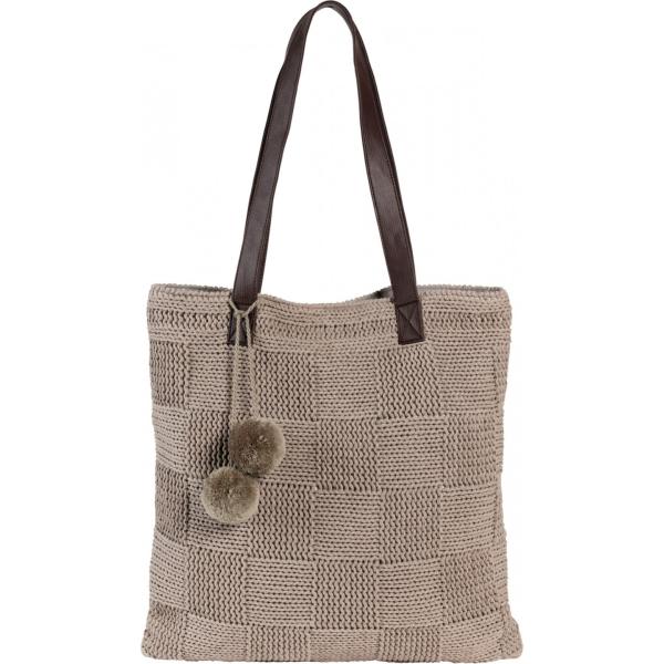 Borsa a mano in in maglia grigio BODYFLIRT boutique nero
