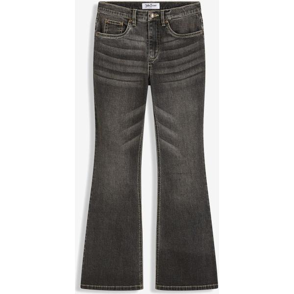 jeans a zampa bonprix grigio