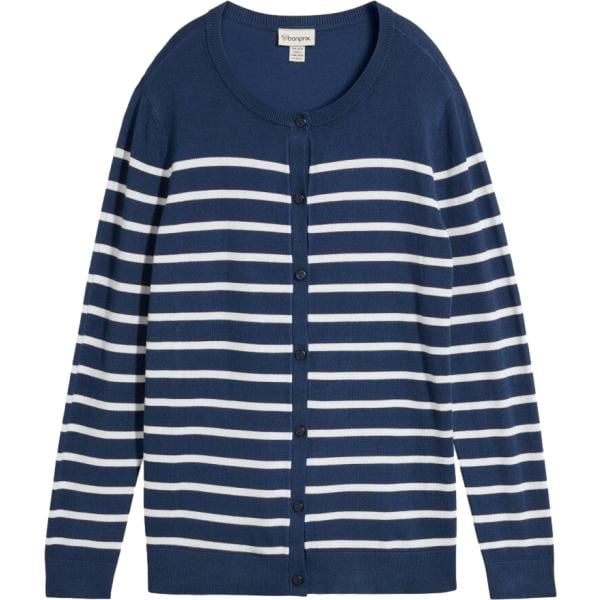 Cardigan da donna in blu scuro in viscosa bonprix