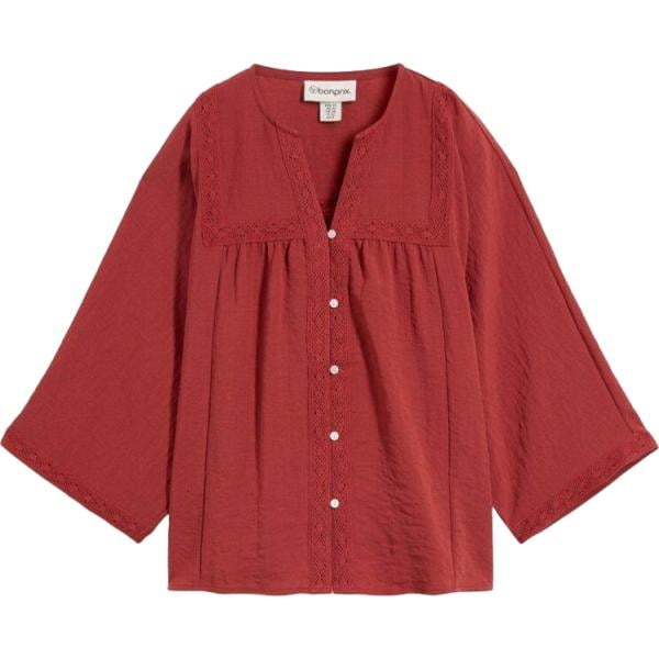 camicie bonprix rosso