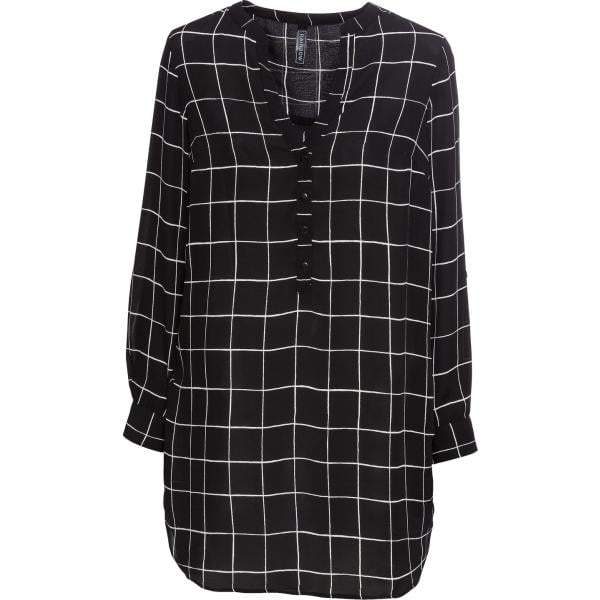 bluse bonprix nero a quadri
