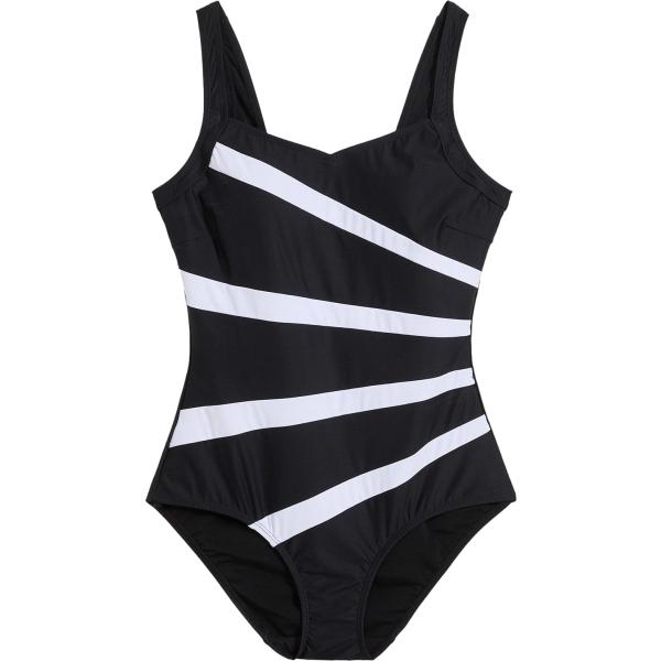 costumi interi bonprix nero a righe