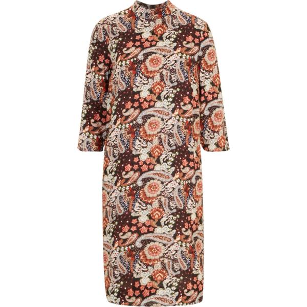 vestiti midi/longuette bonprix marrone paisley