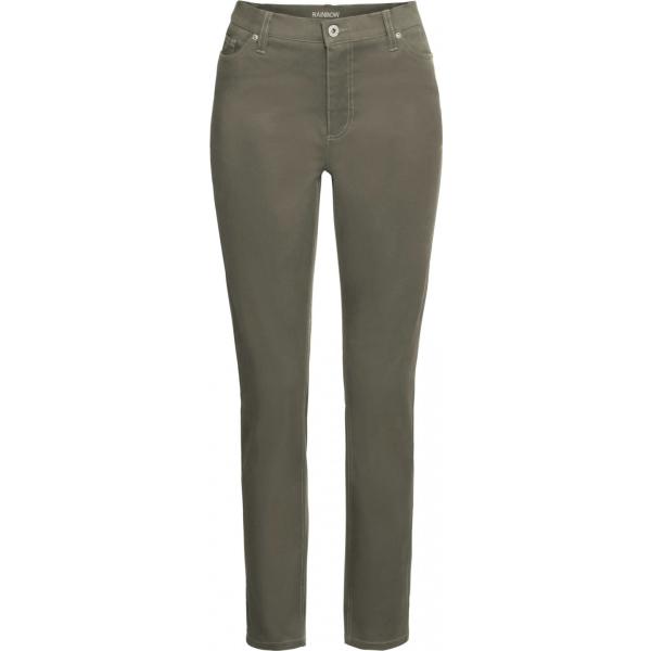 Pantalone skinny vita alta verde Rainbow verde