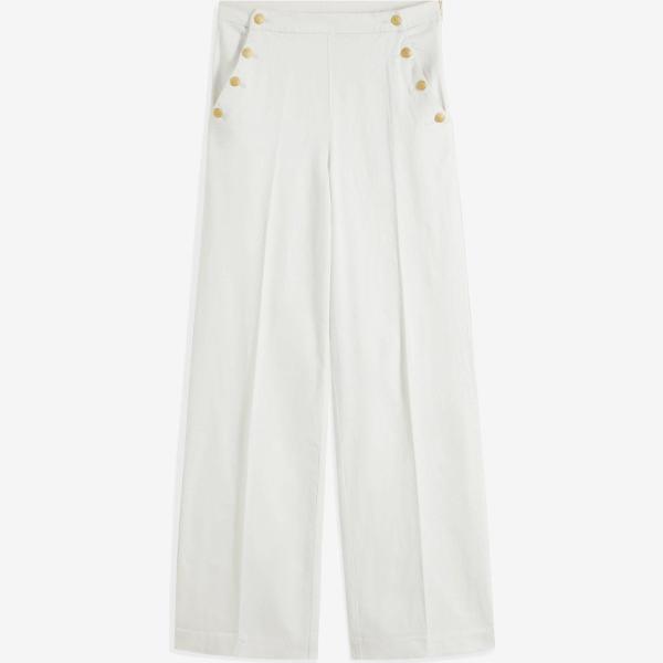 pantaloni bonprix bianco
