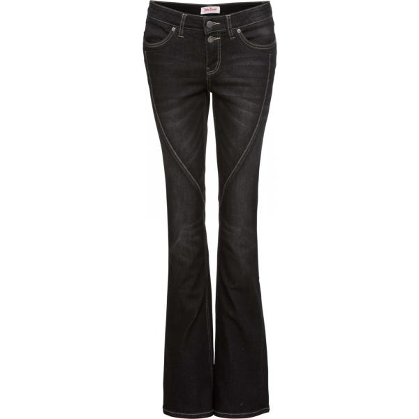 Jeans bootcut in denim elasticizzato nero Rainbow blu