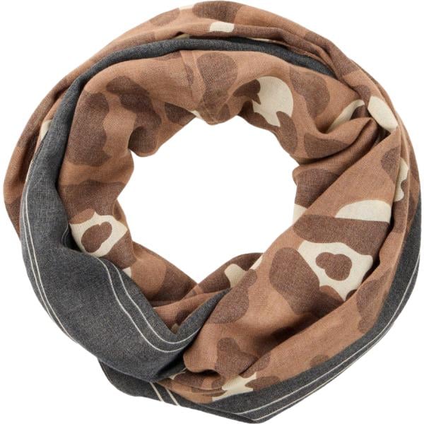 Foulard da donna in marrone scuro animalier bonprix