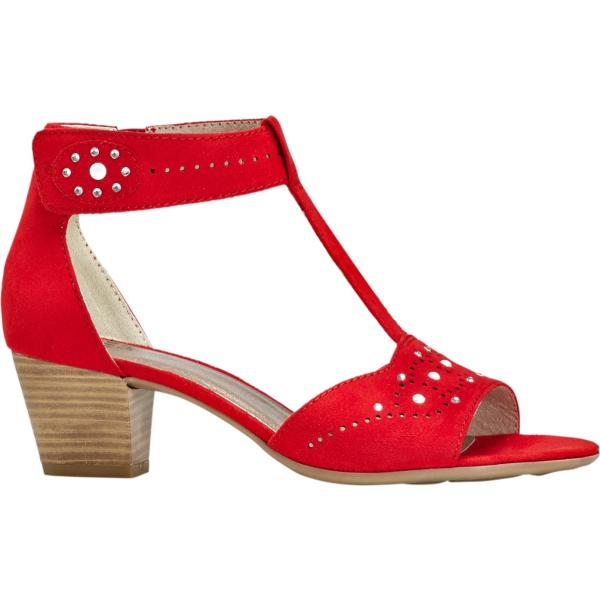 sandali col tacco bonprix rosso