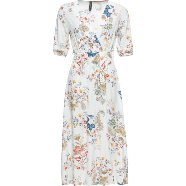vestiti midi/longuette bonprix bianco con stampe