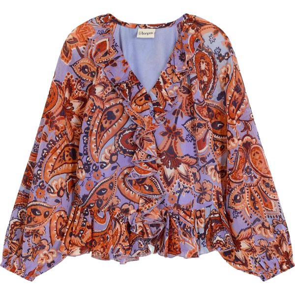 bluse bonprix marrone