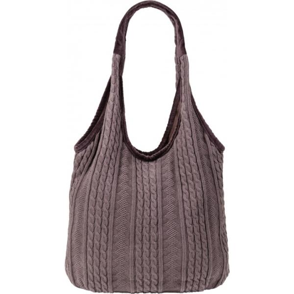 Borsa con zip in in maglia marrone Bpc bonprix collection marrone