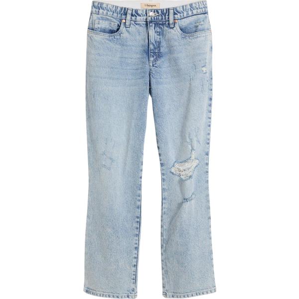 jeans dritti bonprix blu