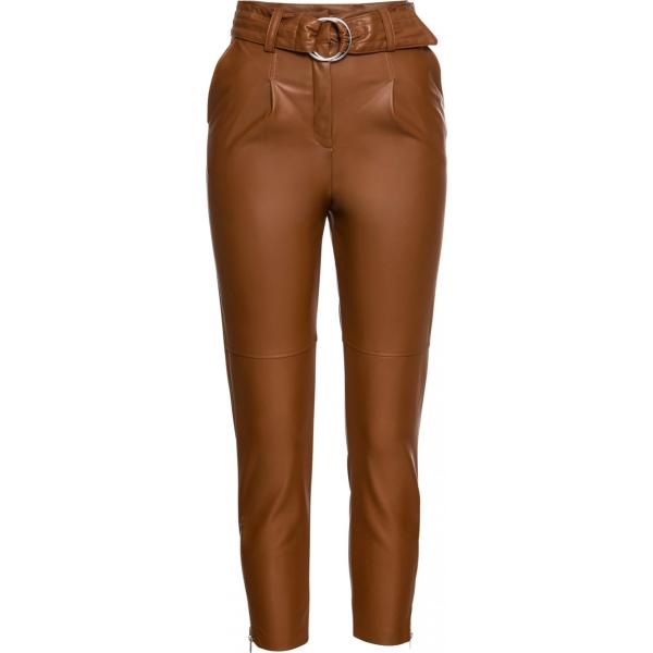 Pantalone in pelle sintetica argento Rainbow grigio