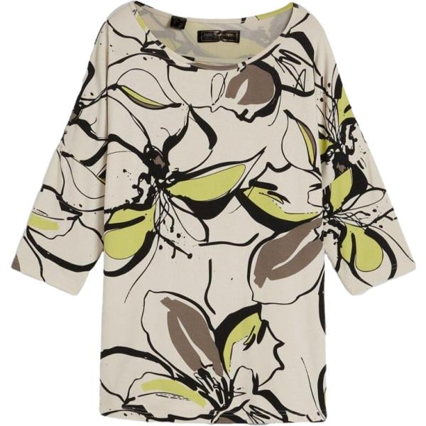 T-shirt da donna in beige sabbia a fiori bonprix bonprix