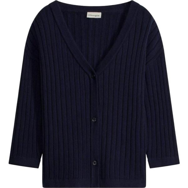 Cardigan da donna in blu scuro in viscosa bonprix