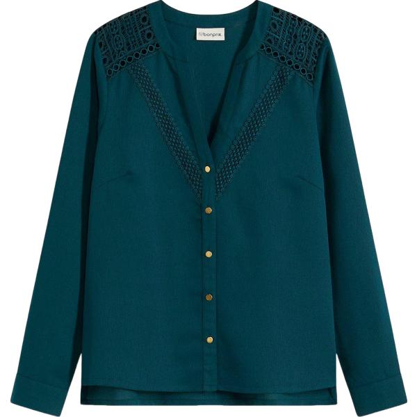 bluse bonprix verde