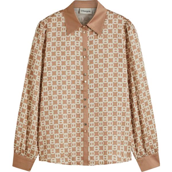 bluse bonprix marrone