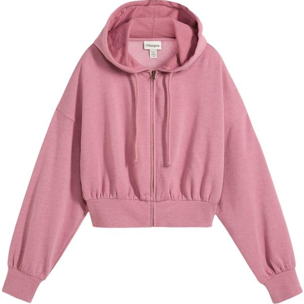 felpe con cappuccio bonprix rosa