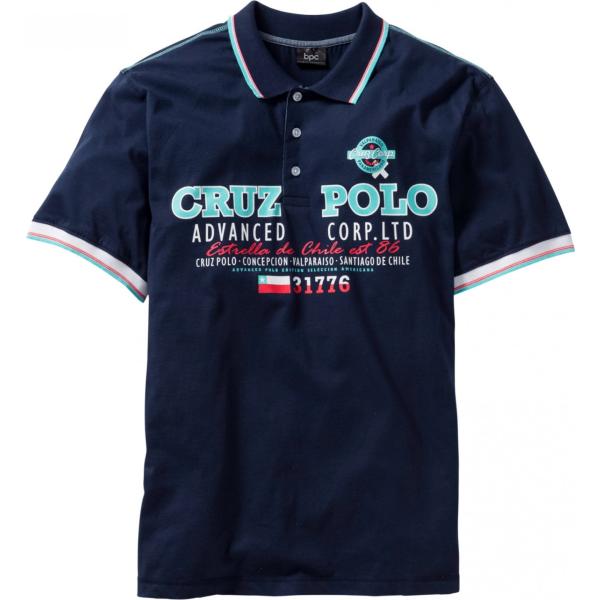 polo Bpc selection blu con stampe