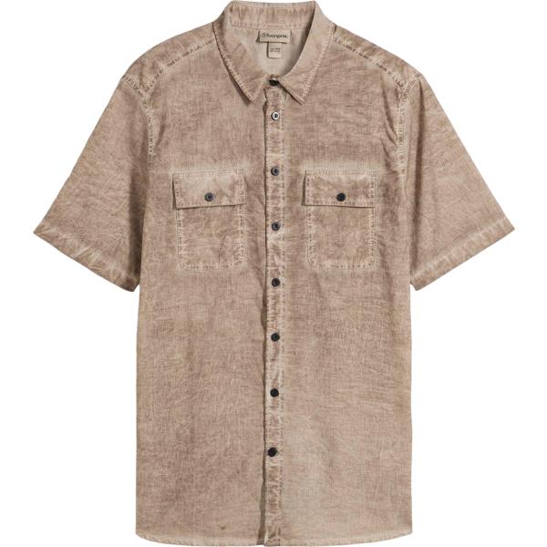 camicie a manica corta bonprix marrone