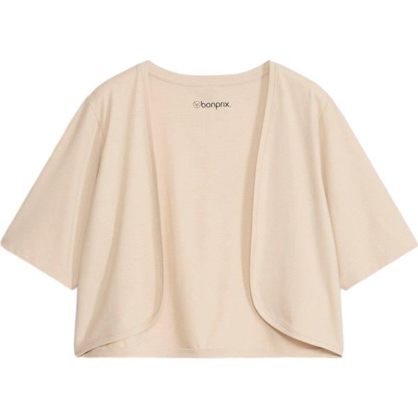 Bolero da donna in beige sabbia bonprix