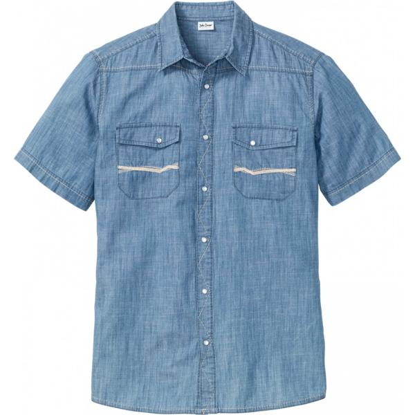 camicie a manica corta John Baner JEANSWEAR blu