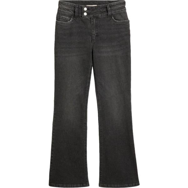 Jeans bootcut da donna in grigio scuro a vita alta in denim bonprix bonprix