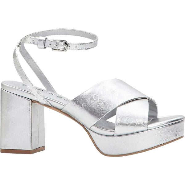 sandali col tacco bonprix grigio