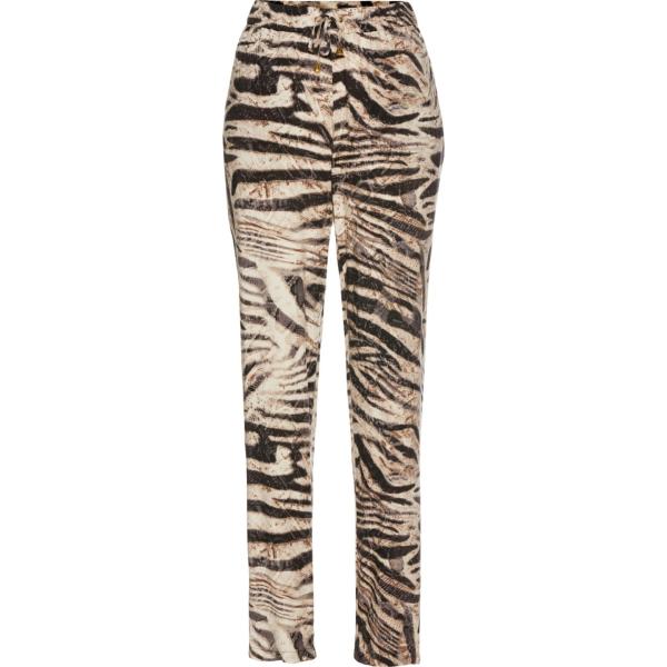 pantaloni bonprix marrone animalier