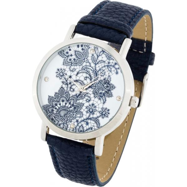 Orologio con cinturino in pelle sintetica blu Bpc bonprix collection blu