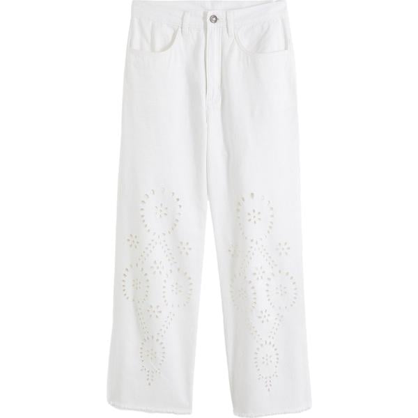 pantaloni bonprix bianco
