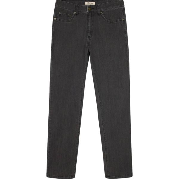 Jeans dritti da uomo in grigio scuro in denim bonprix
