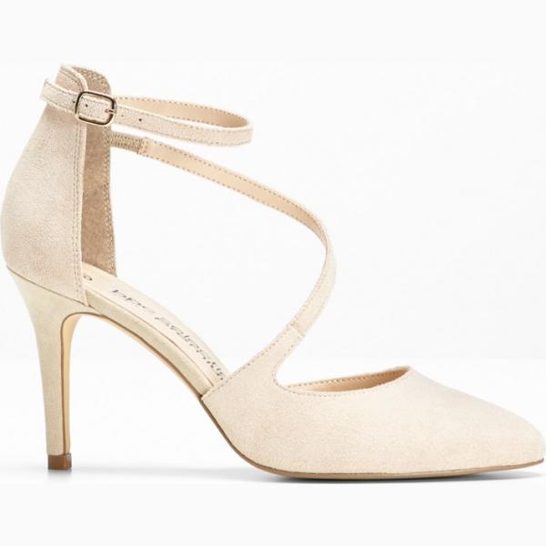 Décolleté pumps con cinturino beige Bpc selection premium