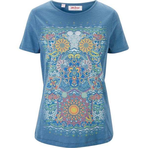 t-shirt bonprix blu con stampe